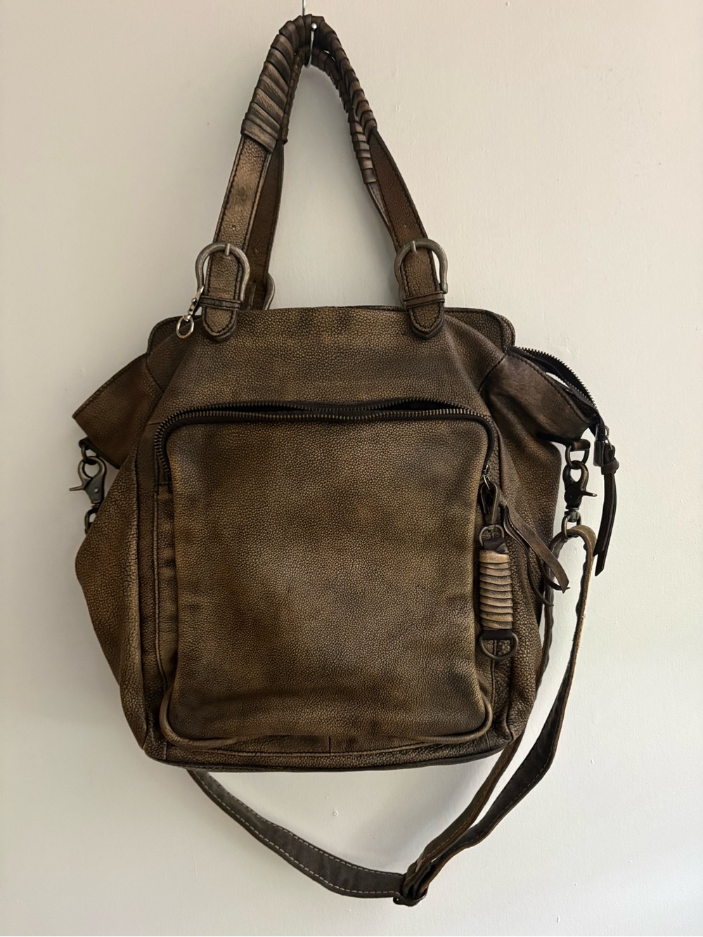 We The Free Rover Leather Tote in Bark🔥 Rare! free people - Picture 15 of 16